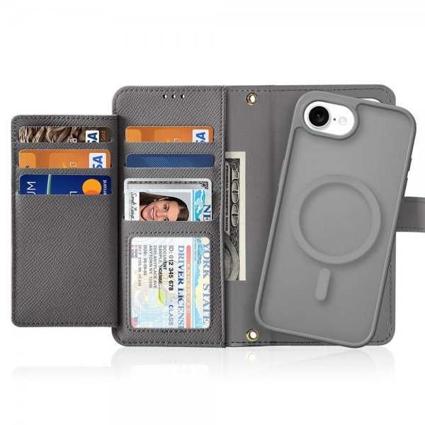 Dux Ducis iPhone 16e/17e Etui 2-i-1 Lawa Series MagSafe Grå