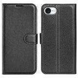 iPhone 16./17. Etui Litchi Sort