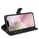 iPhone 16./17. Etui Litchi Sort