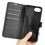 iPhone 16./17. Etui Litchi Sort