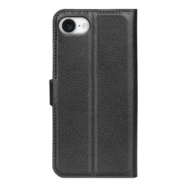 iPhone 16./17. Etui Litchi Sort