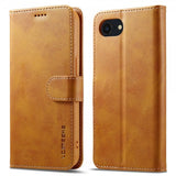 Lc.Imeeke iPhone 16e/17e Etui med Kortlomme Stativfunktion Lysebrun