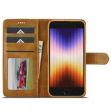 Lc.Imeeke iPhone 16e/17e Etui med Kortlomme Stativfunktion Lysebrun