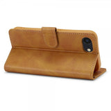 Lc.Imeeke iPhone 16e/17e Etui med Kortlomme Stativfunktion Lysebrun