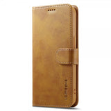 Lc.Imeeke iPhone 16e/17e Etui med Kortlomme Stativfunktion Lysebrun