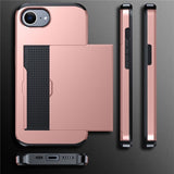 iPhone 16e/17e Cover Card Slide Blå