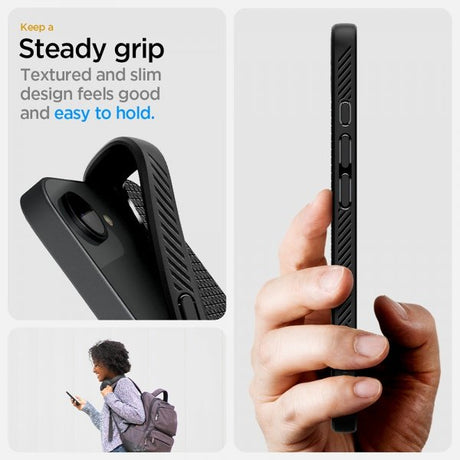 Spigen iPhone 16/17 Cover Liquid Air MagFit Mat Sort