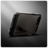 Spigen iPhone 16/17 Cover Tough Armor MagFit Gunmetal