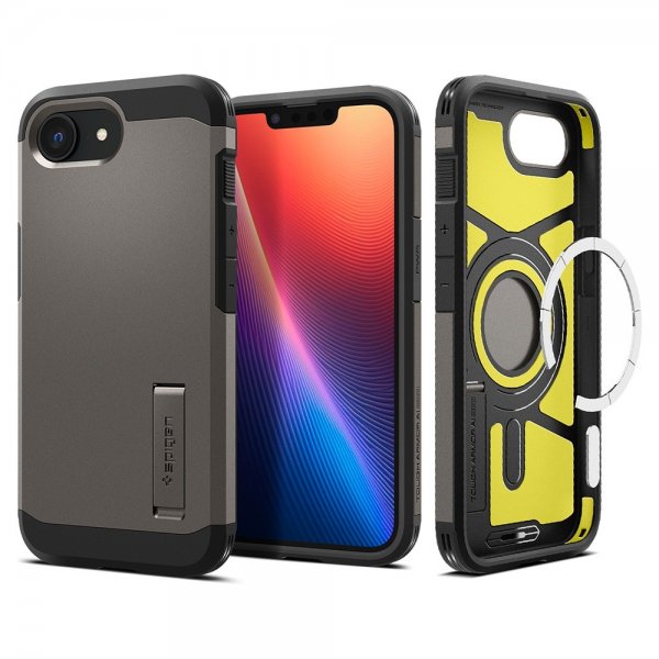Spigen iPhone 16/17 Cover Tough Armor MagFit Gunmetal