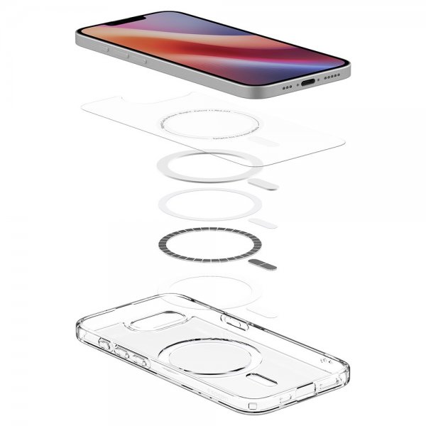 Spigen iPhone 16e/17e Cover Ultra Hybrid MagFit Klar Hvid
