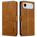 Lc.Imeeke iPhone Air Cover med Kortplads Stativfunktion Lysebrun