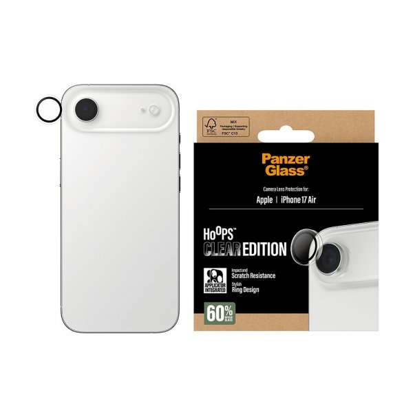 PanzerGlass iPhone Air Kamerabeskyttelse Hoops Transparent