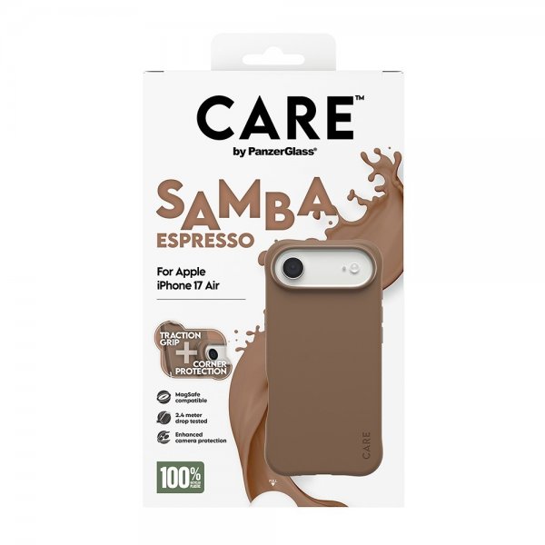 CARE by PanzerGlass iPhone Air Cover Samba MagSafe Espresso