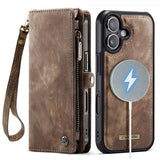 CaseMe iPhone 17 Etui 008 Series Aftageligt Cover Brun
