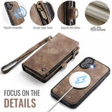 CaseMe iPhone 17 Etui 008 Series Aftageligt Cover Brun