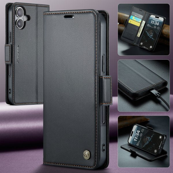 CaseMe iPhone 17 Etui 023 Series Sort
