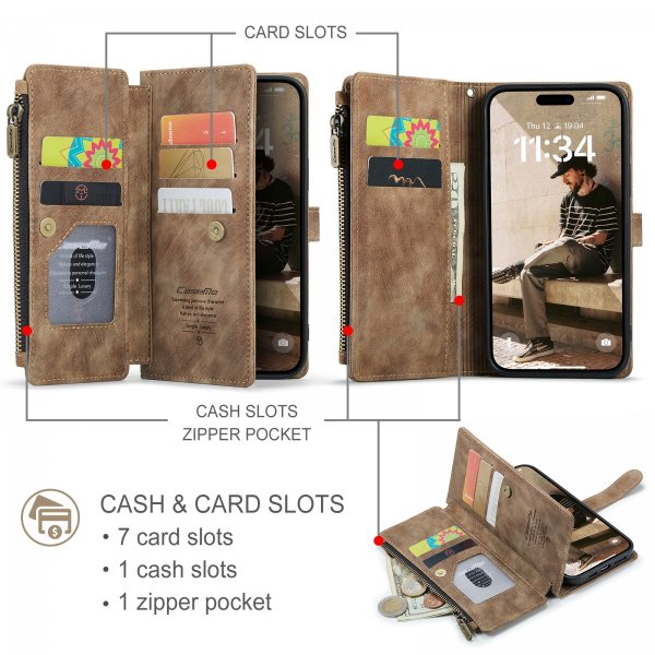 CaseMe iPhone 17 Etui C30 Serie Brun