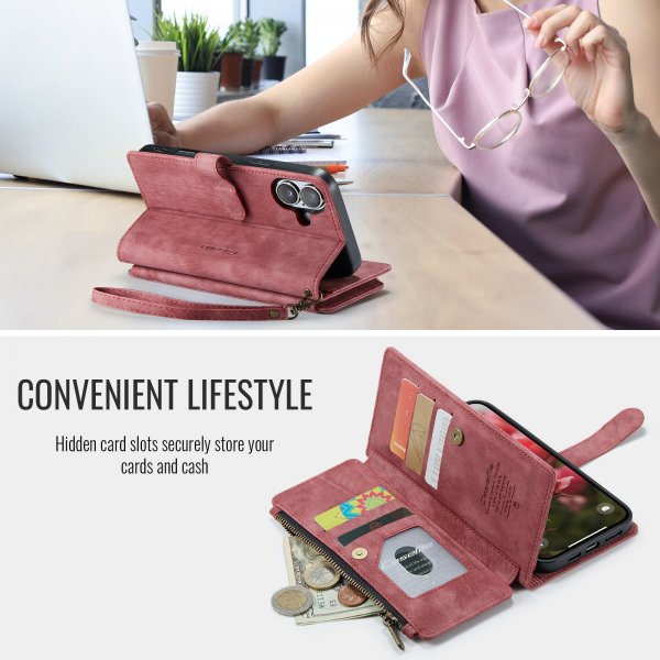 CaseMe iPhone 17 Etui C30 Serie Rød