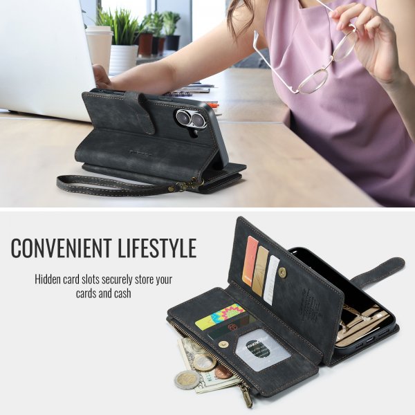 CaseMe iPhone 17 Etui C30 Serie Sort