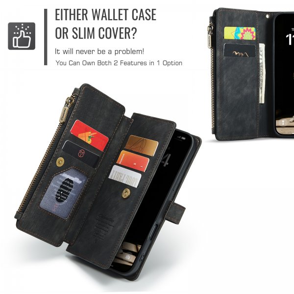 CaseMe iPhone 17 Etui C30 Serie Sort