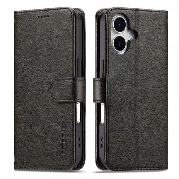Lc.Imeeke iPhone 17 Etui med Kortlomme Stativfunktion Sort