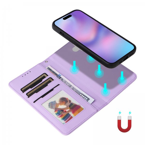 Betopnice iPhone 17 Etui med Aftageligt Cover 005 Lilla