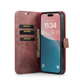 Dg.Ming iPhone 17 Etui med Aftageligt Cover Rød