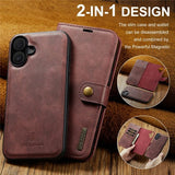 Dg.Ming iPhone 17 Etui med Aftageligt Cover Rød