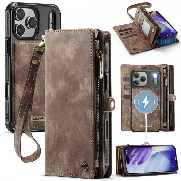 CaseMe iPhone 17 Pro Etui 008 Series Aftageligt Cover Brun