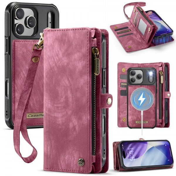 CaseMe iPhone 17 Pro Etui 008 Series Aftageligt Cover Rød