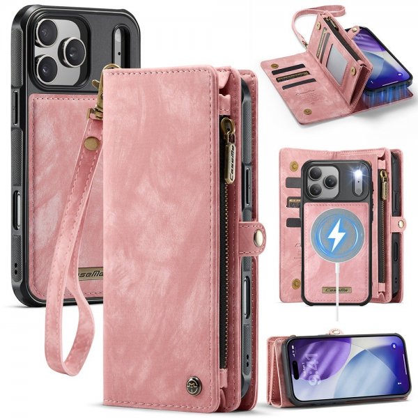 CaseMe iPhone 17 Pro Etui 008 Series Aftageligt Cover Rosa