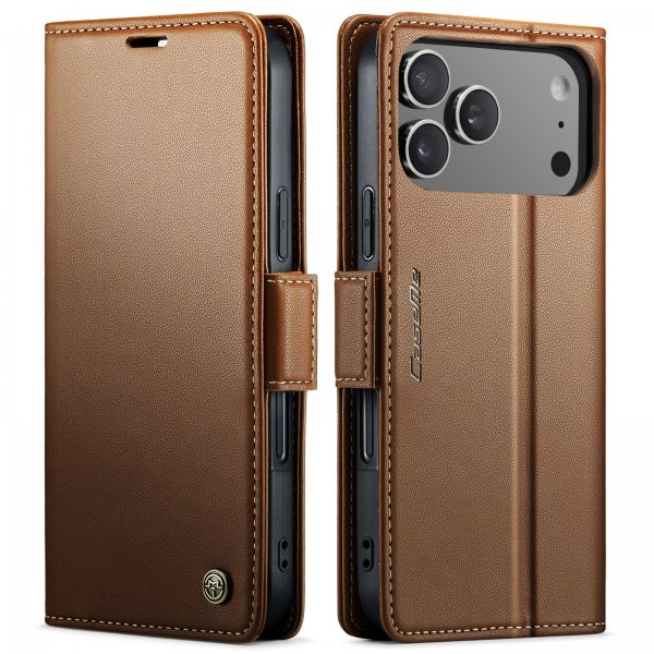 CaseMe iPhone 17 Pro Etui 023-serien Brun