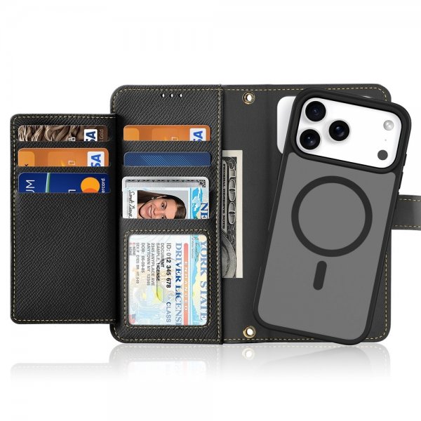 Dux Ducis iPhone 17 Pro Etui 2-i-1 Lawa Series MagSafe Sort