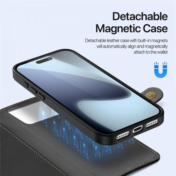 Dux Ducis iPhone 17 Pro Etui 2-i-1 Lawa Series MagSafe Sort