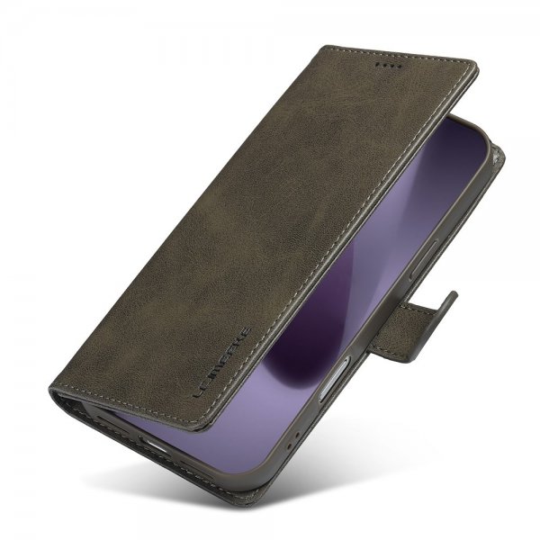 Lc.Imeeke iPhone 17 Pro Etui med Kortlomme og Standfunktion Grå