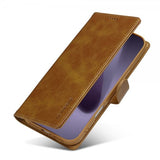 Lc.Imeeke iPhone 17 Pro Etui med Kortlomme Stativfunktion Lysebrun