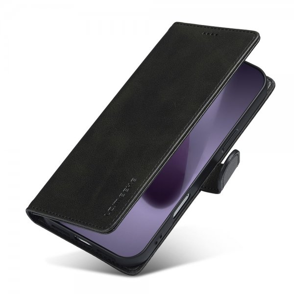 Lc.Imeeke iPhone 17 Pro Etui med Kortlomme Kickstand Sort
