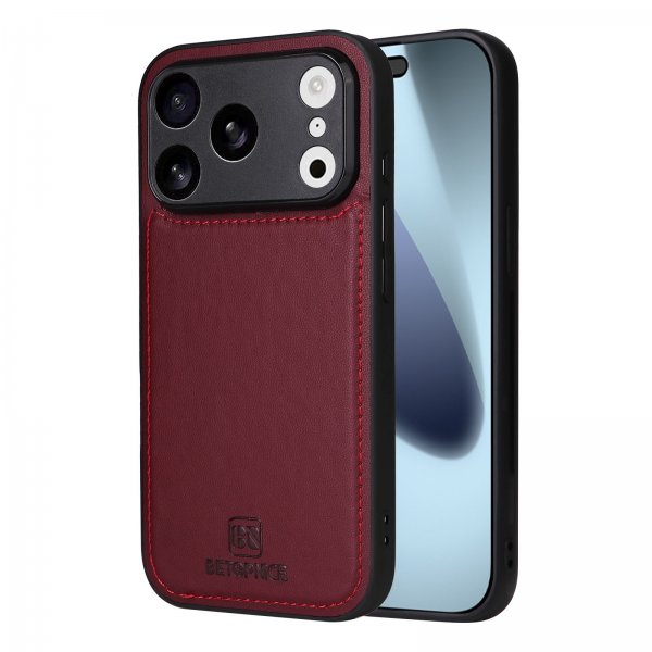Betopnice iPhone 17 Pro Etui med Aftagelig Skal 005 Rød