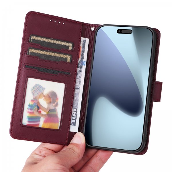 Betopnice iPhone 17 Pro Etui med Aftagelig Skal 005 Rød