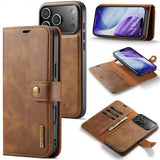 Dg.Ming iPhone 17 Pro Etui med Aftageligt Cover Brun