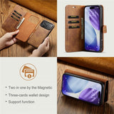 Dg.Ming iPhone 17 Pro Etui med Aftageligt Cover Brun