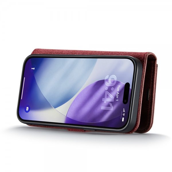 Dg.Ming iPhone 17 Pro Etui med Aftageligt Cover Rød