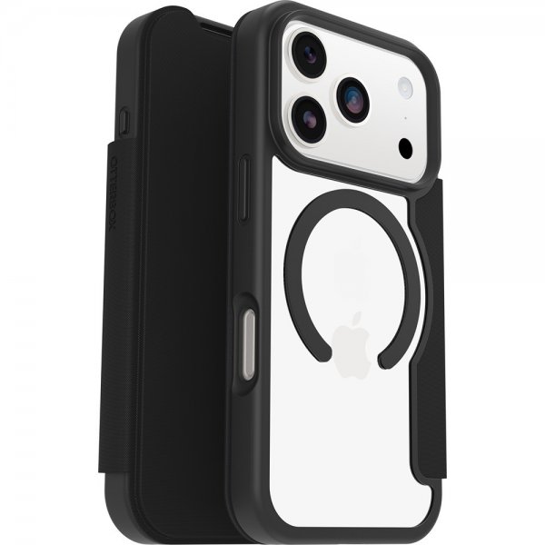 Otterbox iPhone 17 Pro Etui React Folio MagSafe Black Crystal