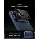 Spigen iPhone 17 Pro Kamerabeskyttelsesglas.tR EZ Fit Optik Pro XL Sort