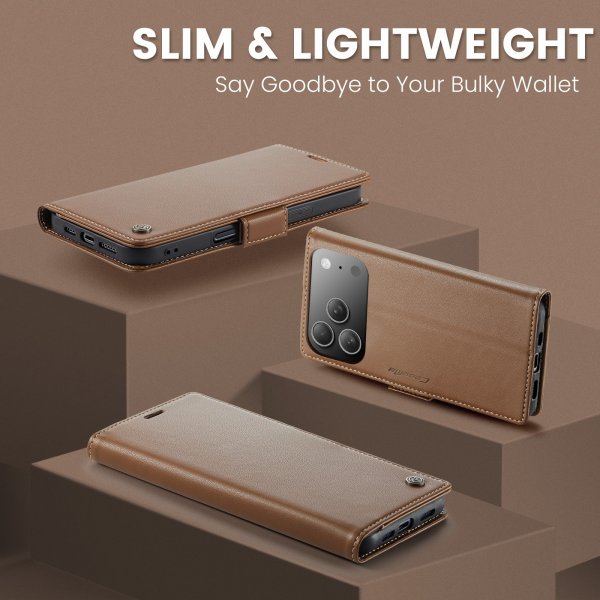 CaseMe iPhone 17 Pro Max Cover 023 Series Brun