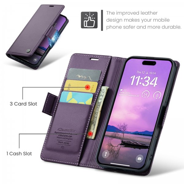CaseMe iPhone 17 Pro Max Cover 023 Series Lilla