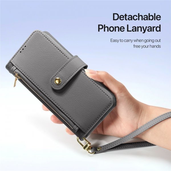 Dux Ducis iPhone 17 Pro Max Cover 2-i-1 Lawa Series MagSafe Grå