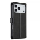 Lc.Imeeke iPhone 17 Pro Max Cover med Kortlomme Standerfunktion Sort