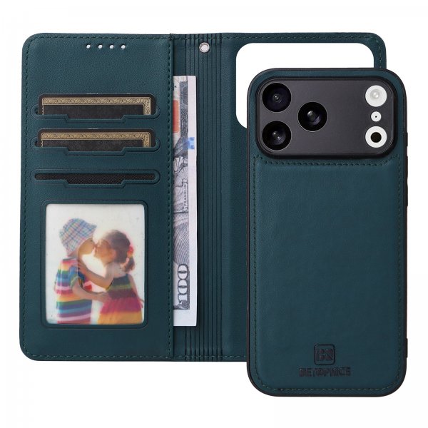 Betopnice iPhone 17 Pro Max Cover med Aftageligt Skal 005 Grøn