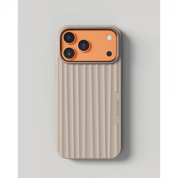 Nudient iPhone 17 Pro Max Cover Bold Case MagSafe Linen Beige